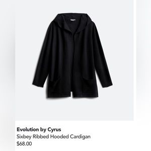 Evolution by Cyrus hooded cardigan